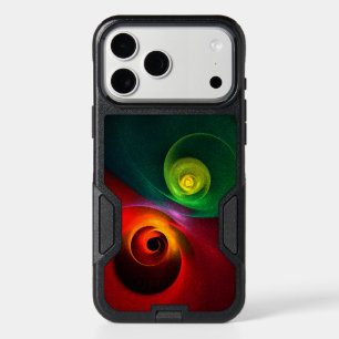 Red Green Yin Yang Modern Abstract Art Pattern #20 iPhone 17 Pro Max Case