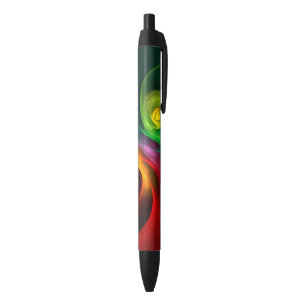 Red Green Yin Yang Modern Abstract Art Pattern #20 Pen
