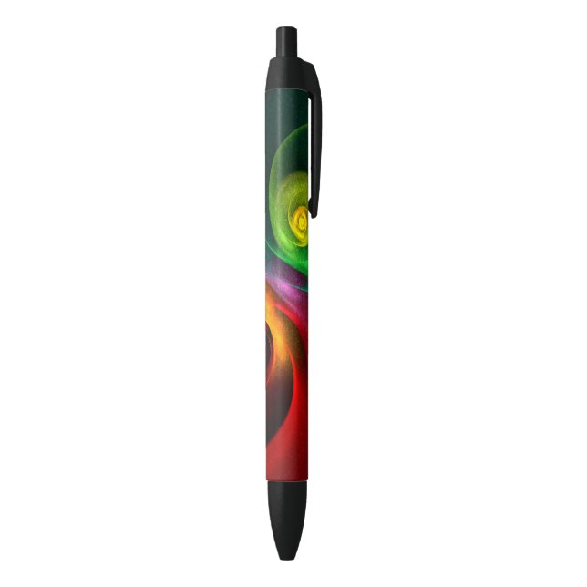 Red Green Yin Yang Modern Abstract Art Pattern #20 Pen (Bottom (Vertical))