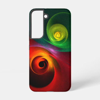 Red Green Yin Yang Modern Abstract Art Pattern #20 Samsung Galaxy S22 Case