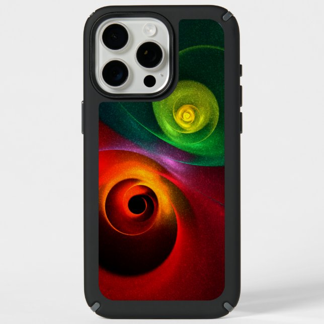 Red Green Yin Yang Modern Abstract Art Pattern #20 Speck iPhone Case (Front)