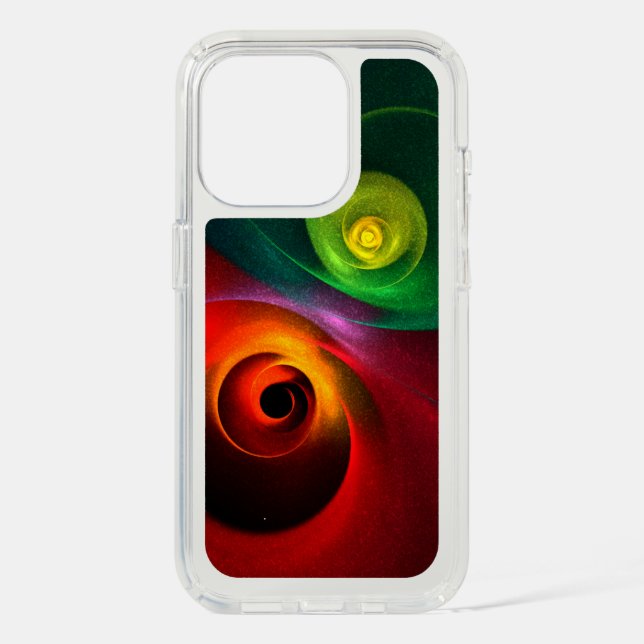 Red Green Yin Yang Modern Abstract Art Pattern #20 Speck iPhone Case (Front)