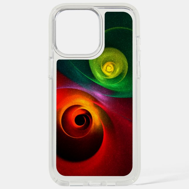 Red Green Yin Yang Modern Abstract Art Pattern #20 Speck iPhone Case (Front)