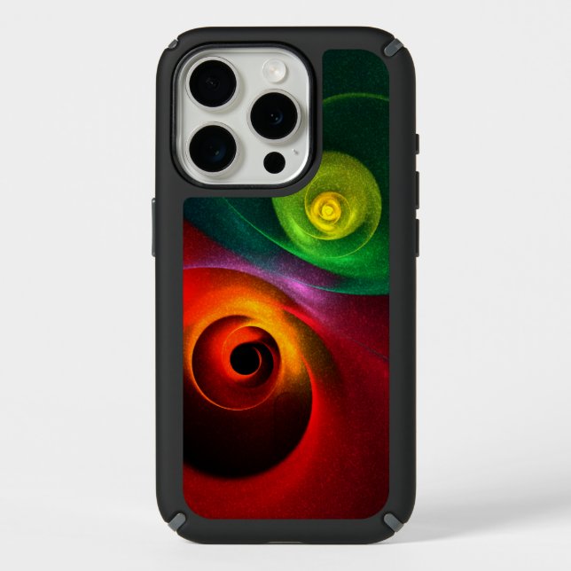 Red Green Yin Yang Modern Abstract Art Pattern #20 Speck iPhone Case (Front)