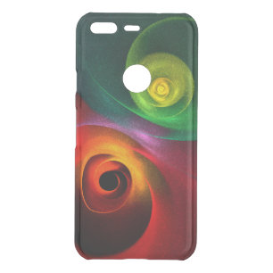 Red Green Yin Yang Modern Abstract Art Pattern #20 Uncommon Google Pixel Case