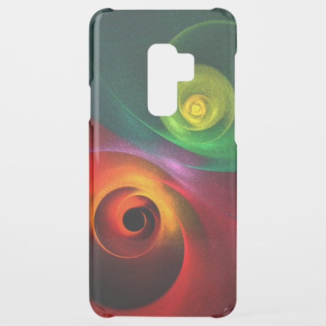 Red Green Yin Yang Modern Abstract Art Pattern #20 Uncommon Samsung Galaxy Case (Back)