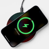 Red Green Yin Yang Modern Abstract Art Pattern #20 Wireless Charger (Phone)