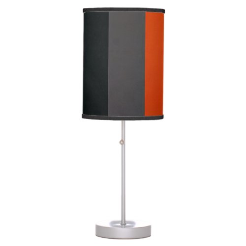 Red  Grey Abstract Table Lamp