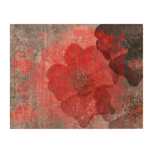 Red Grey Black Grunge Digital Graphic Art Design