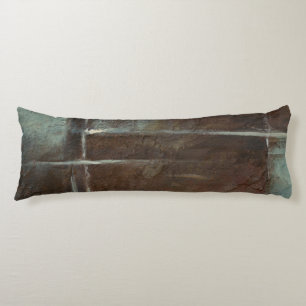 Red & Grey Brick Wall Body Pillow