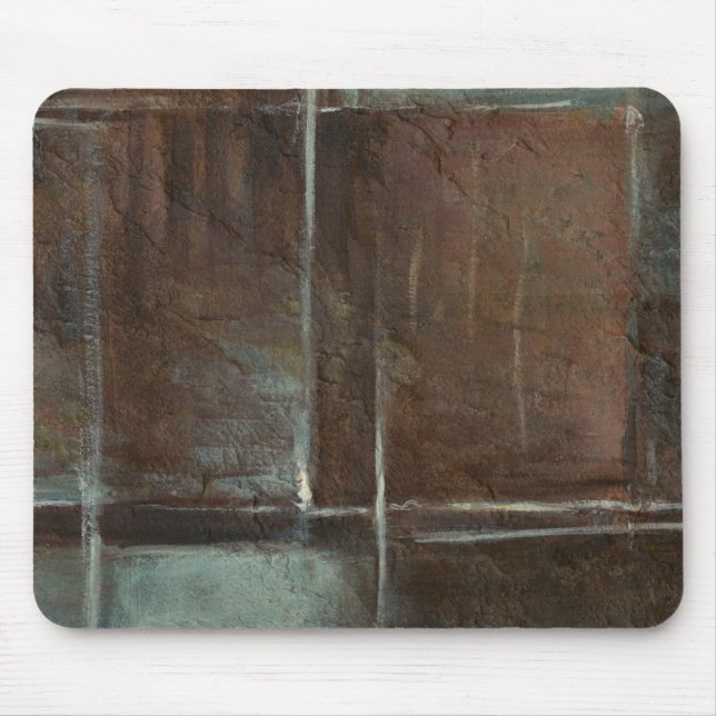 Red & Grey Brick Wall Mouse Pad (Front)