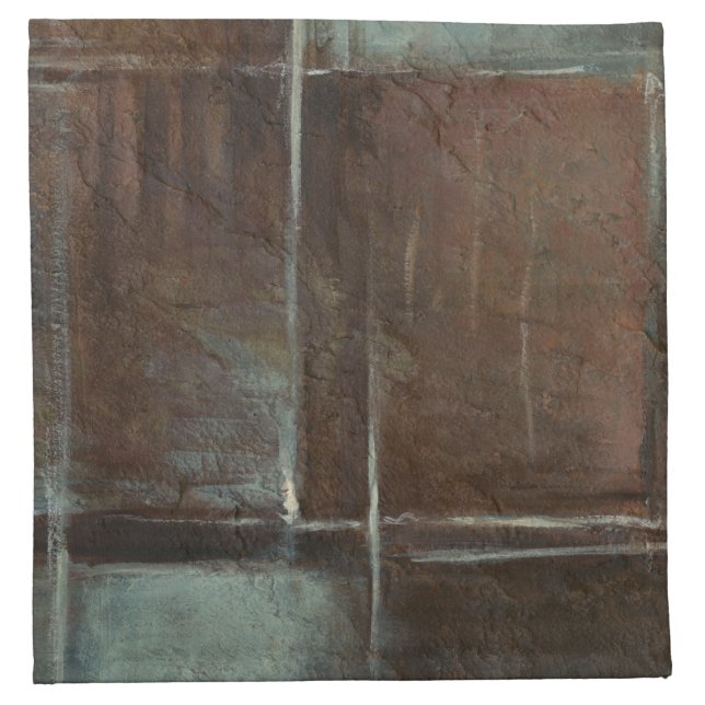 Red & Grey Brick Wall Napkin (Front)