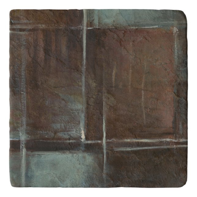 Red & Grey Brick Wall Trivet (Front)