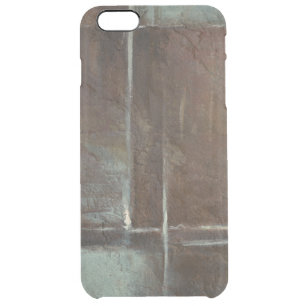 Red & Grey Brick Wall Clear iPhone 6 Plus Case
