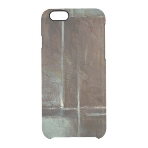 Red & Grey Brick Wall Clear iPhone 6/6S Case