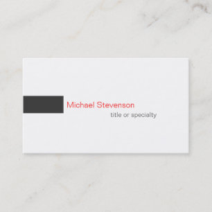 Red Grey White Consultant Business Card