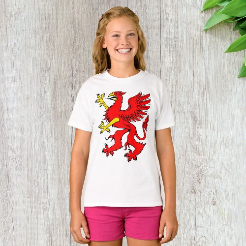 Red Griffin Girls T_Shirt