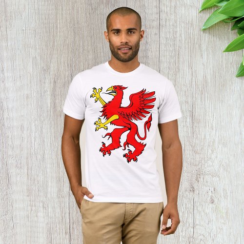 Red Griffin Mens T_Shirt