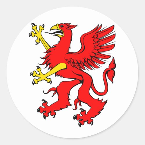 Red Griffin Stickers