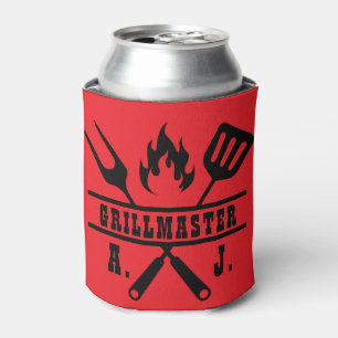 Red Grillmaster Utensil  Can Cooler