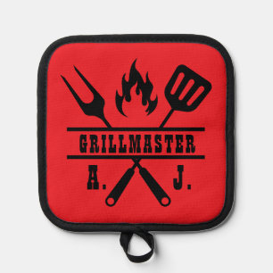 Red Grillmaster Utensil  Pot Holder