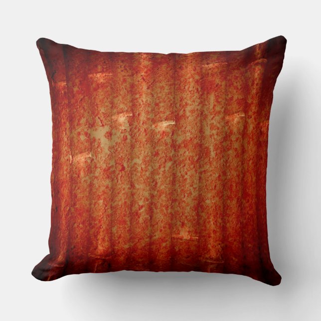 Red Grunge Background Throw Pillow (Front)