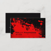 Red Grunge Business Card (Front/Back)