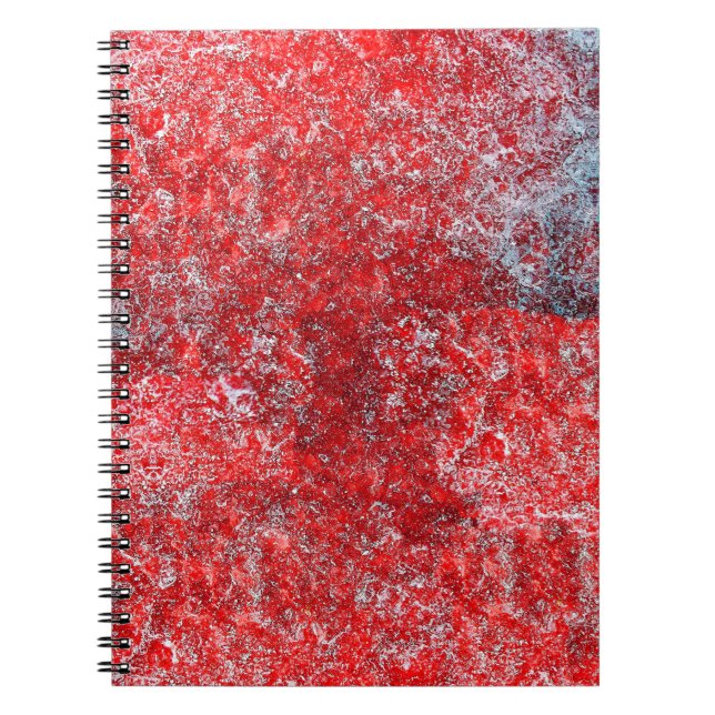 Red grunge textureabstract,ancient,art,background, notebook (Front)