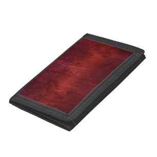 Red grunge tri-fold wallet