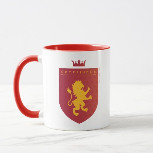 Red GRYFFINDOR Crowned Crest Mug