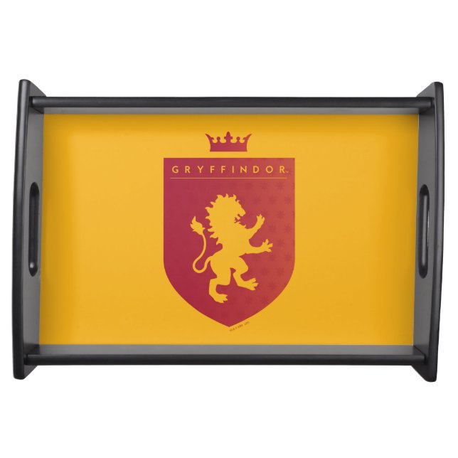 Red GRYFFINDOR™ Crowned Crest Serving Tray (Front)