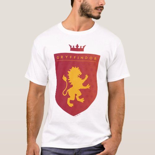 Red GRYFFINDORâ Crowned Crest T_Shirt