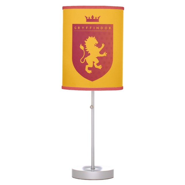 Red GRYFFINDOR™ Crowned Crest Table Lamp (Front)