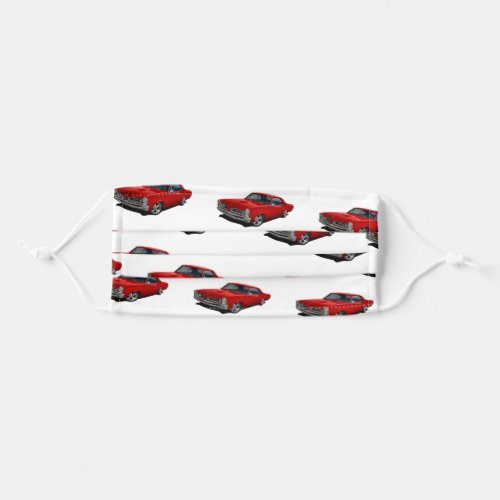 Red GTO Muscle Adult Cloth Face Mask