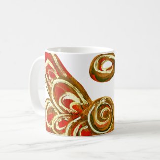 Red Guardian Angel Custom Art Coffee Mug Cup