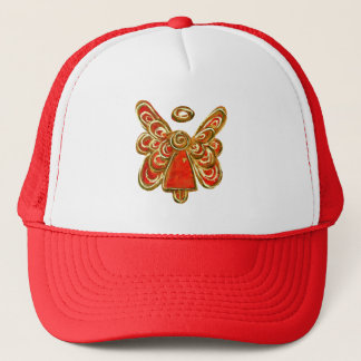 Red Guardian Angel Custom Art Hat or Cap