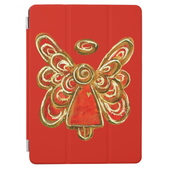 Red Guardian Angel Custom Electronics iPad Case (Front)