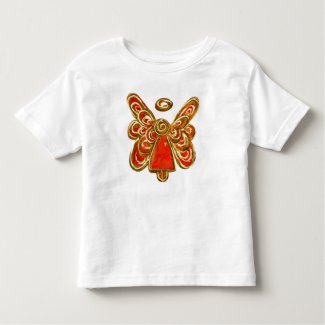 Red Guardian Angel Custom Holiday Art Shirt