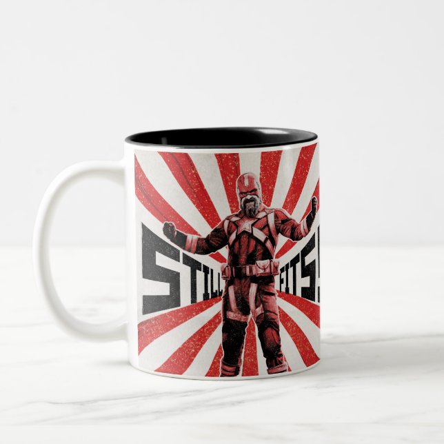 Red Guardian "Still Fits!" Two-Tone Coffee Mug (Left)