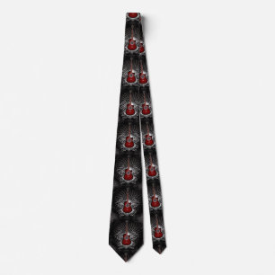 Red Guitar Men's Tie