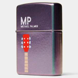 Red Guitar Neck Cool Custom Rock Zippo Lighter