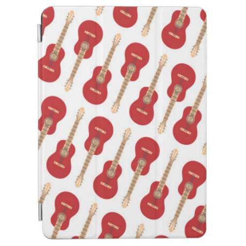 Red Guitar Pattern iPad Air Cover