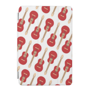 Red Guitar Pattern iPad Mini Cover
