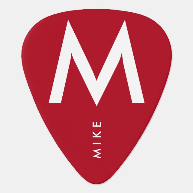 red guitar pick (Front)