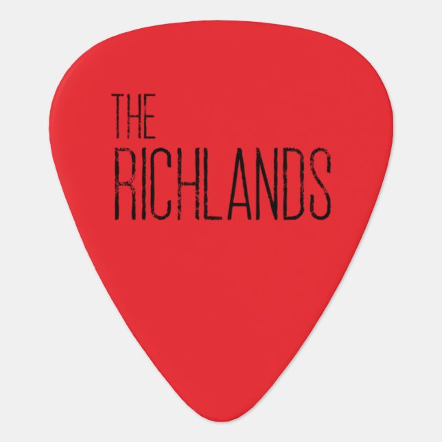 Red Guitar Pick (Front)