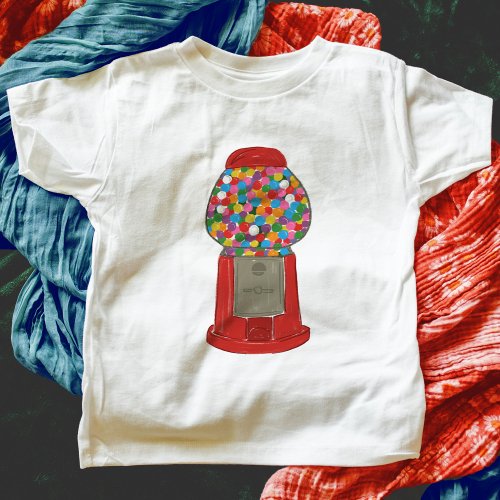 Red Gumball Machine Candy Bubble Gum T_Shirt