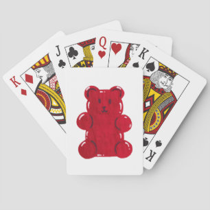 red gummy bear poker cards