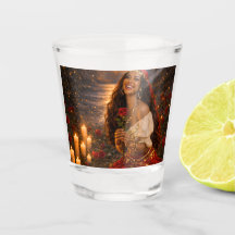 red gypsy shot glass 