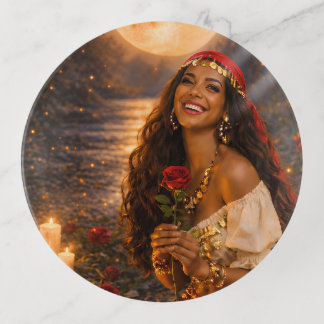 red gypsy  trinket tray