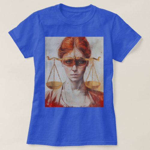 Red Hair Eyes Of Justice T_Shirt